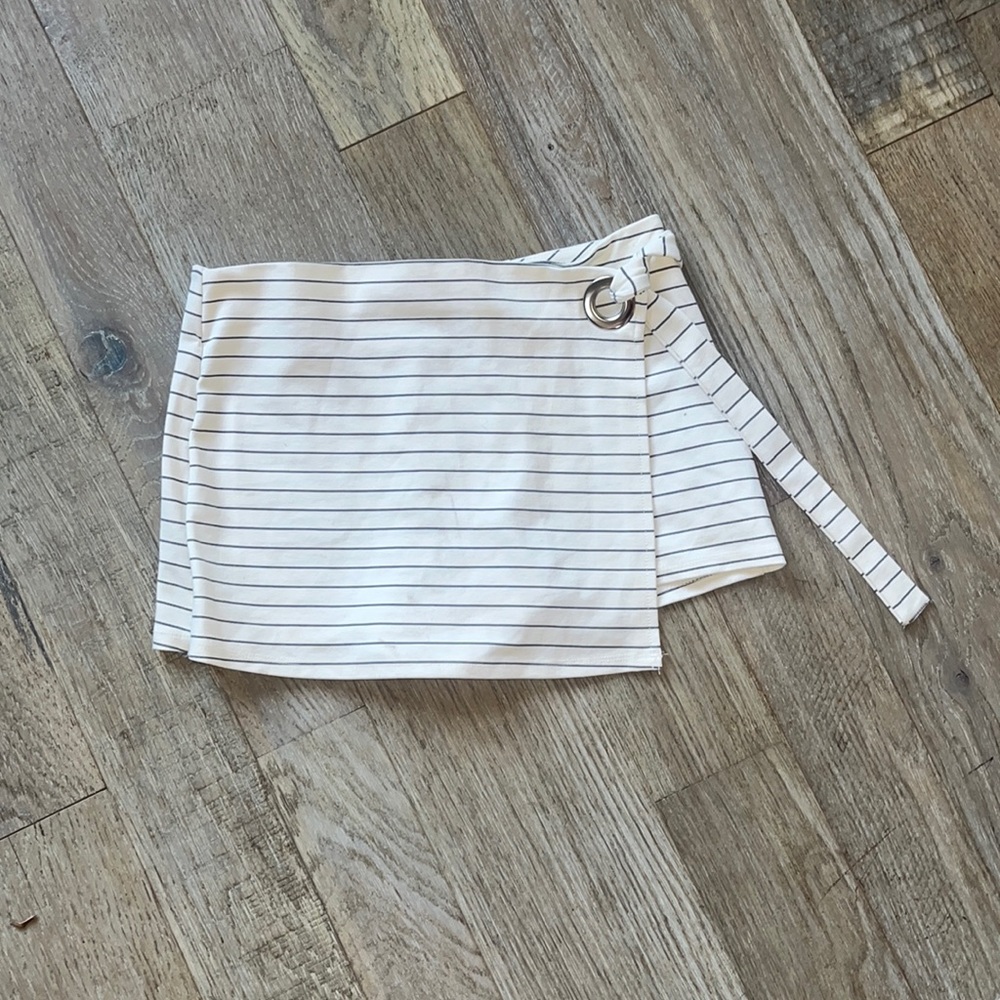 Pinstripe Mini Skirt